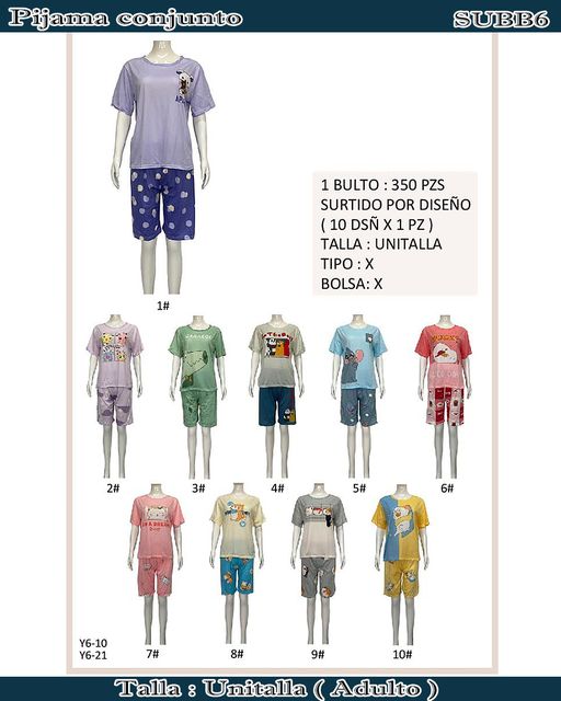 SUBB6 - Pijama conjunto