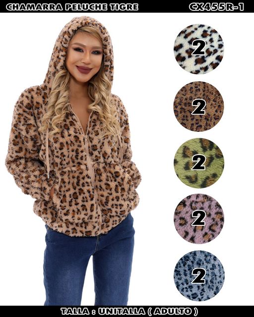 CX455R-1 - CHAMARRA PELUCHE TIGRE