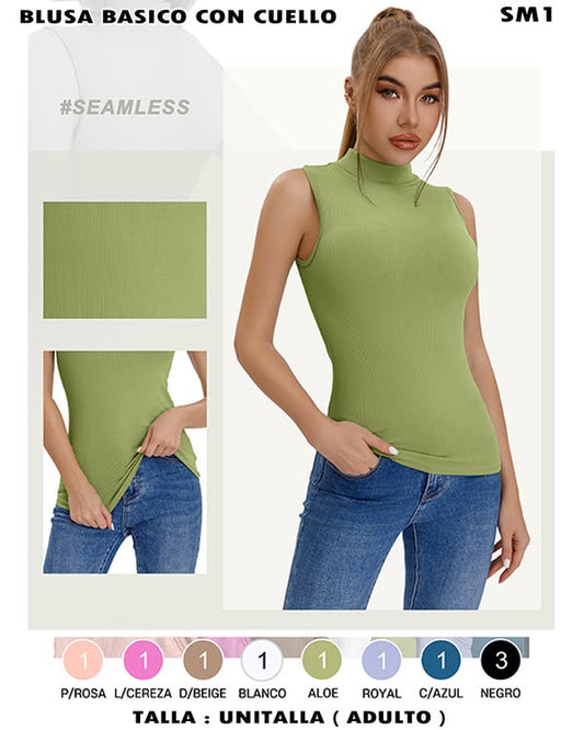 SM1 - Blusa Básico con Cuello