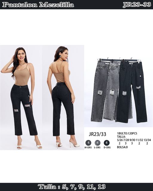 JR23-33 - Pantalon mezclilla