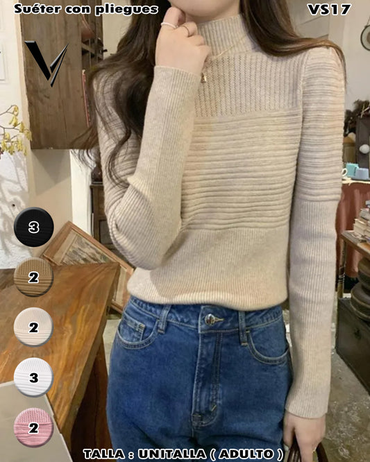 VS17 - Swetér con Pliegues