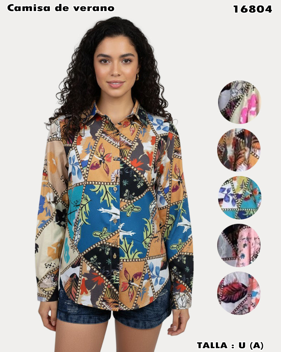 16804-CAMISA DE VERANO — Diseños elegidos por votación