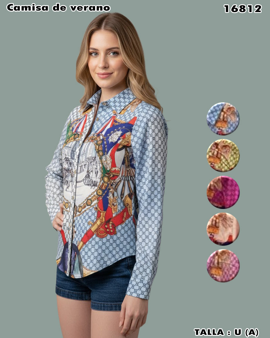16812-CAMISA DE VERANO — Diseños elegidos por votación