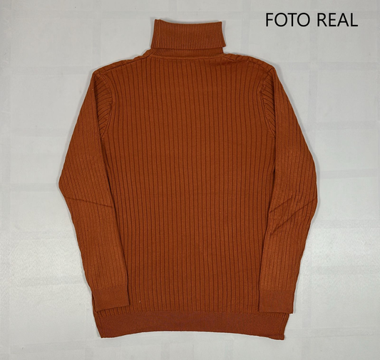 VS901 - Suéter de Cuello Alto para Hombre