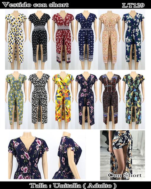 LT129 - Vestido con short