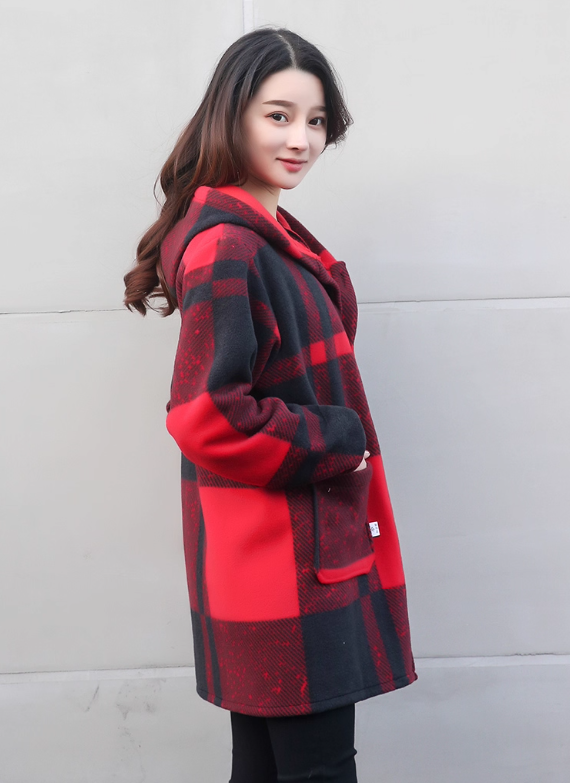 VC115 - Chamarra térmica a cuadros con capucha