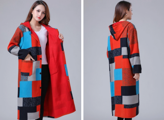 VCL126 - Chamarra térmica a cuadros con capucha