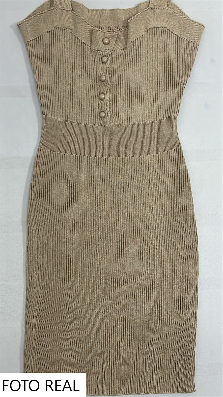 VS265 - Vestido tejido con botones