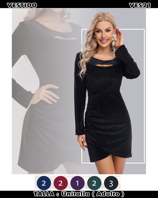 VES21 - Vestido terciopelo