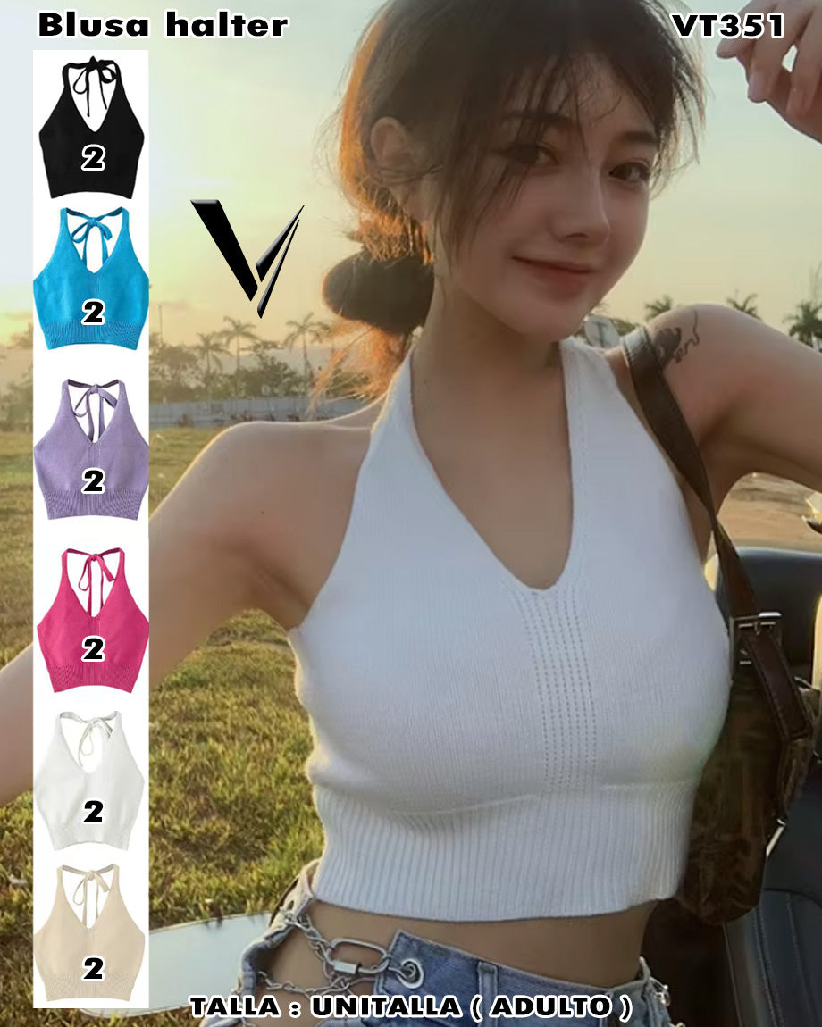 VT351 - Blusa halter