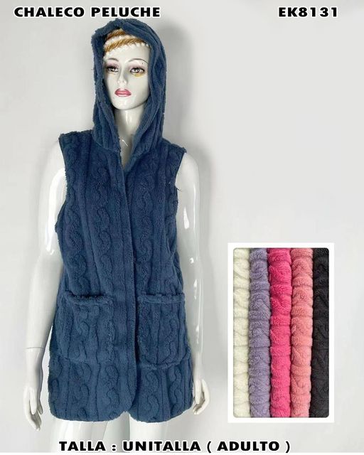 EK8131 - Chaleco Largo Peluche