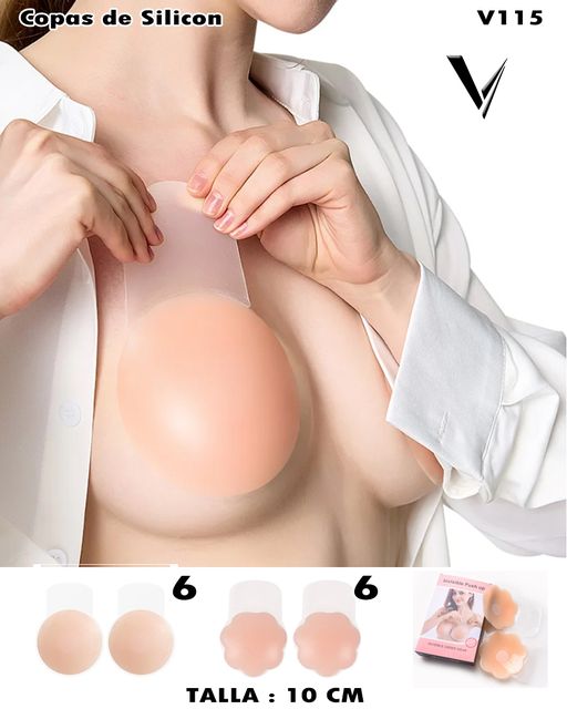V115 - Copas de silicon Push up copa 10cm Nuevo