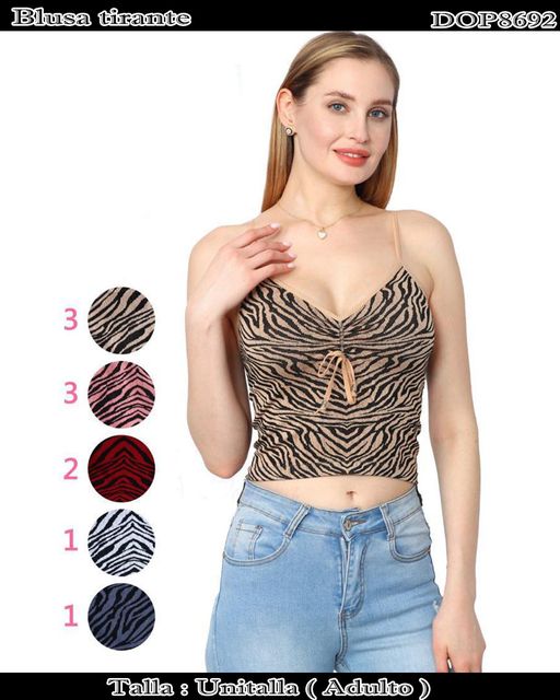 DOP8692 - Blusa tirante