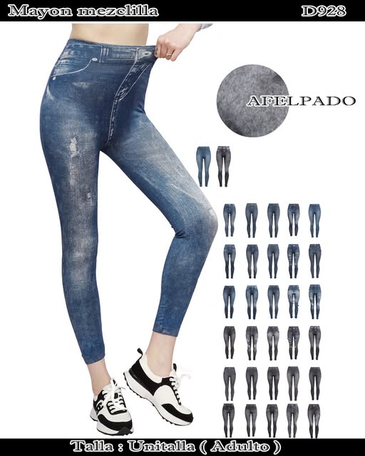 D928 - Mayon mezclilla afelpado