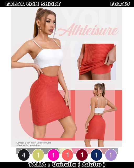 FDA49 - Falda con short