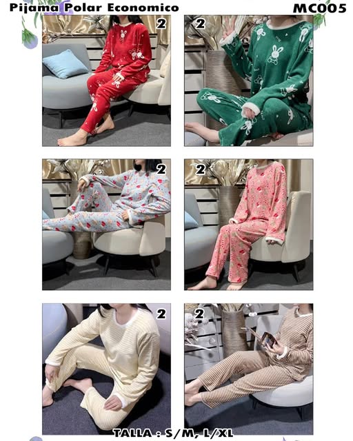 MC005, MH005 - Pijama polar económico