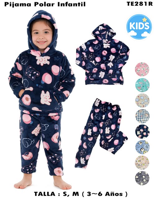 TE281R - Pijama polar infantil