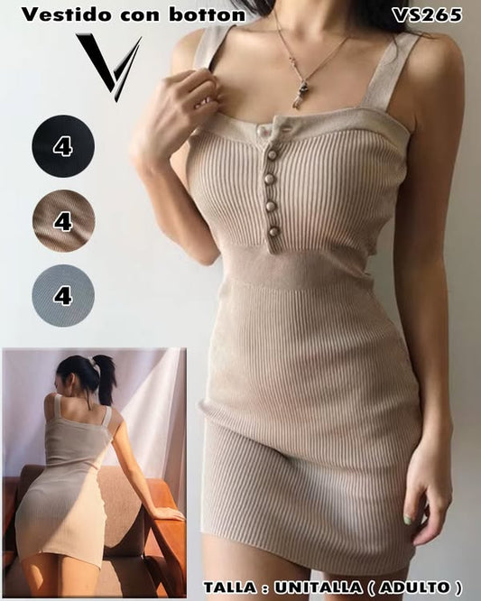VS265 - Vestido con botton