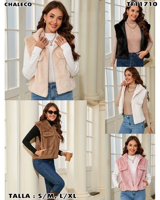TF11710 - Chaleco de peluche suave