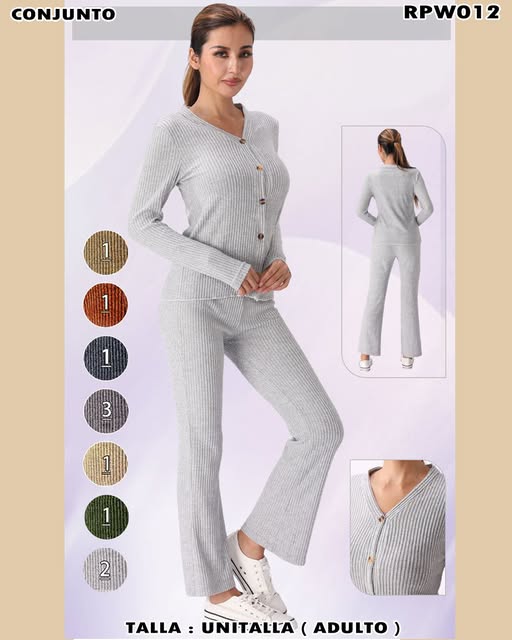 RPW012 - Conjunto canalé con botones