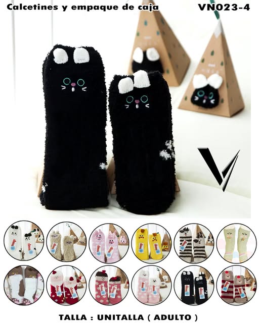 VN023-4 - Calcetines con Caja Decorativa (Adulto)