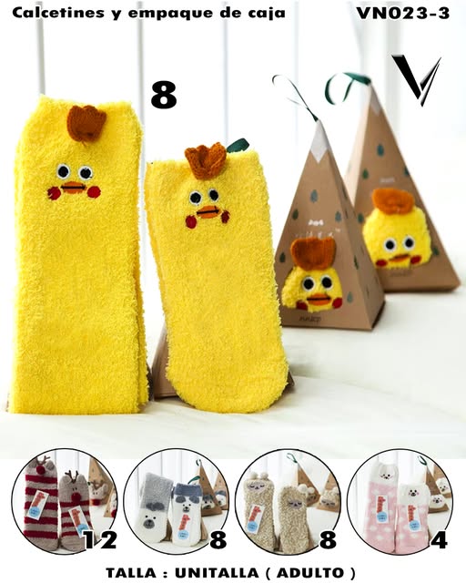 VN023-3 - Calcetines con Caja Decorativa (Adulto)