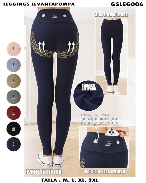 GSLEG006 – Leggings Levantapompa Térmico Afelpado