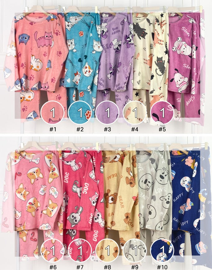 SUVD – Pijama Polar con 30 Estampados Diferentes