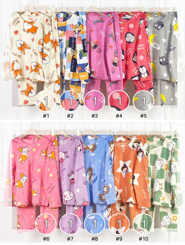 SUVD – Pijama Polar con 30 Estampados Diferentes