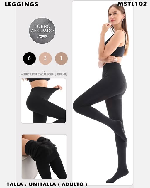 MSTL102 - Leggings Térmicos Afelpados (con pie)