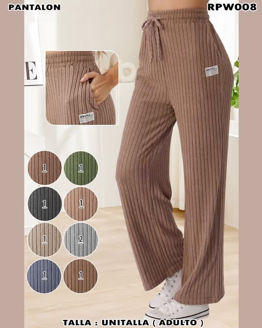 RPW008 - Pantalón Acanalado Casual