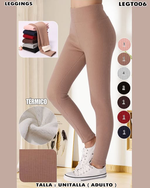 LEGT006 - Leggings Térmicos Acanalados