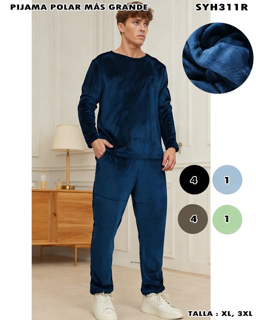 SYH311R - Pijama Polar Más Grande