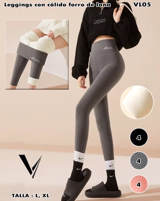 VL05 - Leggings con Cálido Forro de Lana