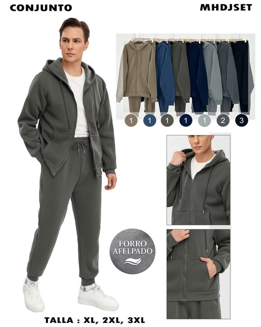MHDJSET - Conjunto Afelpado para Hombre