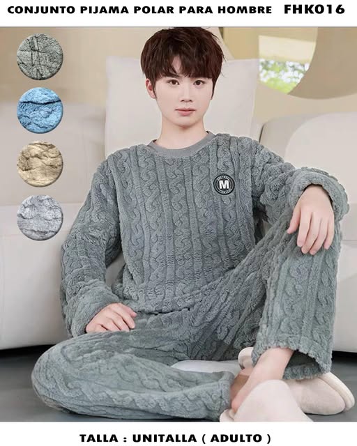 FHK016 - Conjunto Pijama Polar para Hombre