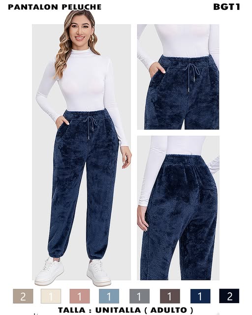 BGT1 - Pantalón Peluche Suave y Térmico