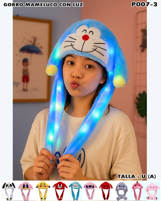 P007-3 – GORRO MAMELUCO CON LUZ