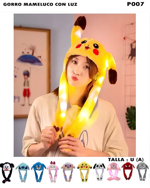P007 – GORRO MAMELUCO CON LUZ