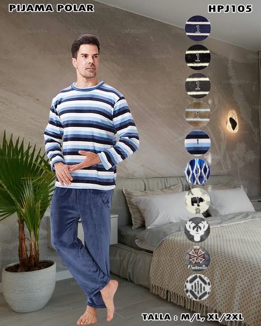 HPJ105 – Pijama Polar para Hombre