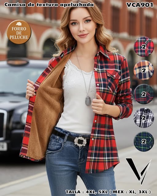 VCA901 - Camisa de textura apeluchada