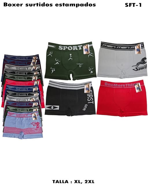SFT-1 - Boxer surtidos estampados