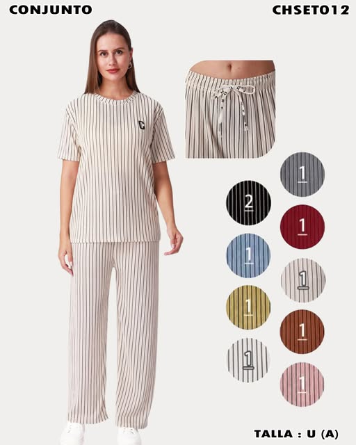 CHSET012 - Conjunto Rayado Casual