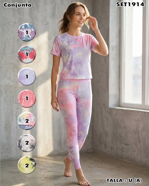 SET1914 - Conjunto tie dye casual
