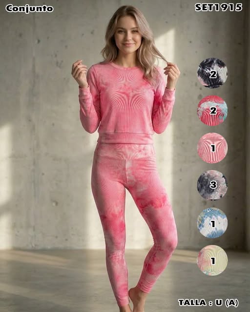 SET1915 - Conjunto fitness tie dye