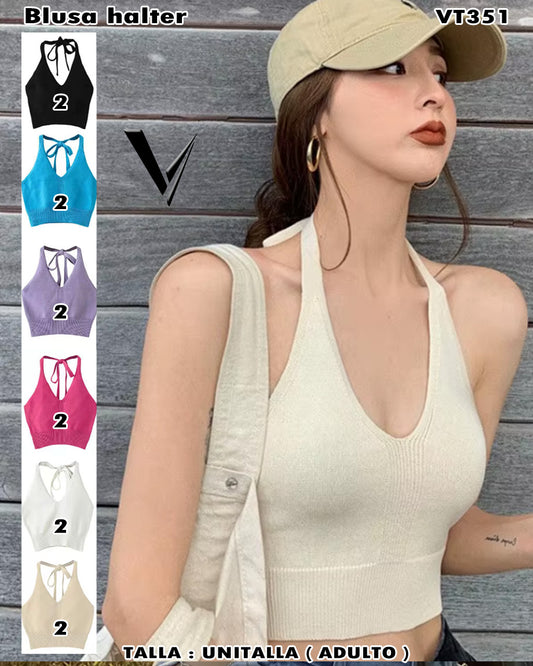 VT351 - Blusa halter