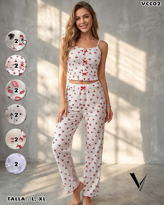 VCC02 - Conjunto lencería estampado