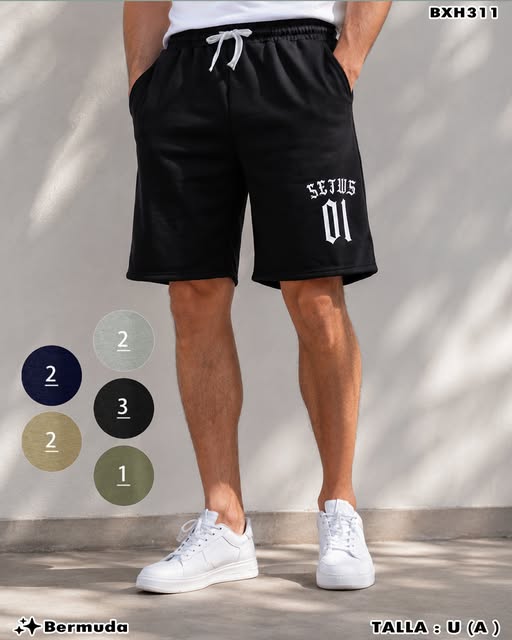 BXH311 - Bermuda Deportiva para Caballero