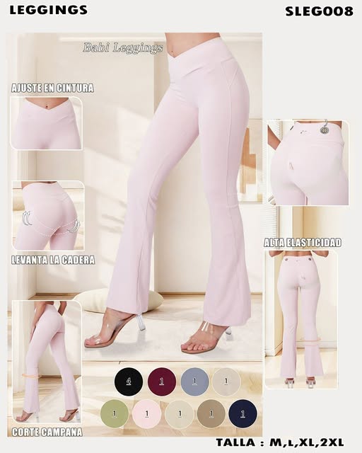 SLEG002 - Leggings Campana Cintura Alta Premium