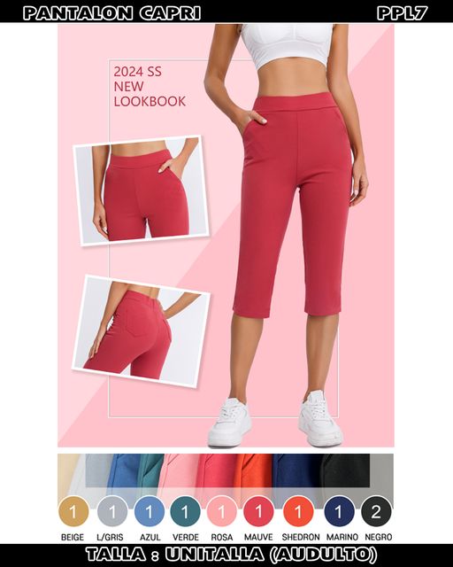 PPL7 - PANTALON CAPRI
